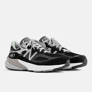 NWT New Balance women's 990v6 Made In USA sneakers black grey white 9 w